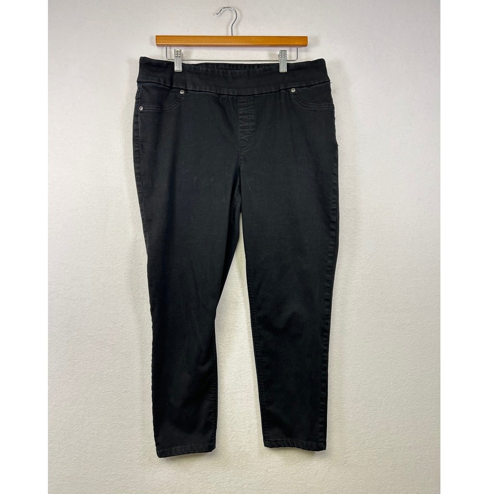 Chicos Perfect Stretch Black Denim Jeans Pants Women Size‎ 25 Regular
